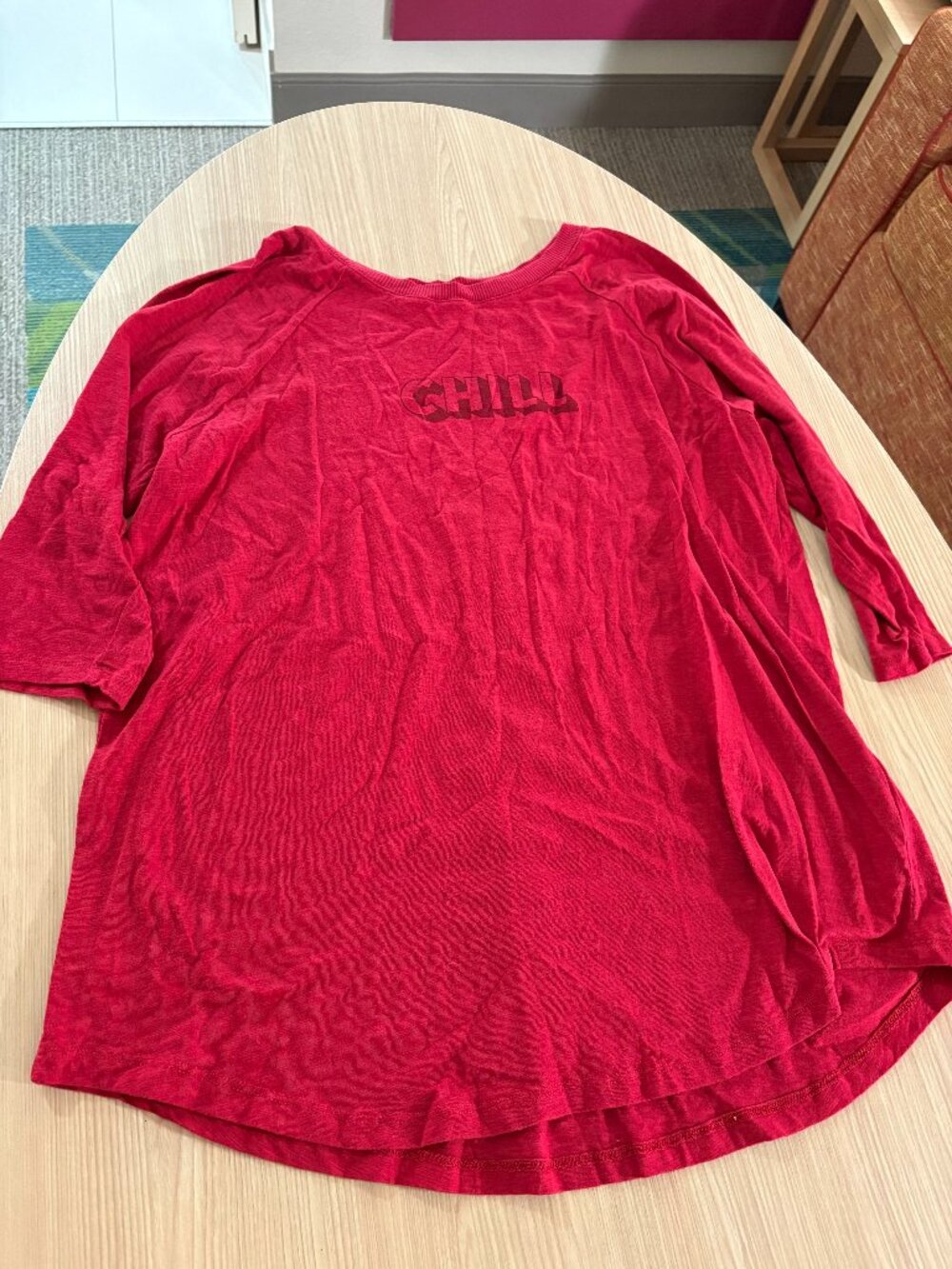 Torrid Super Soft Slub Jersey Shirt Torrid Size 1 US Size 1X Red Chill Graphic